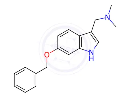 Chemical structure of 6-Benzyloxygramine