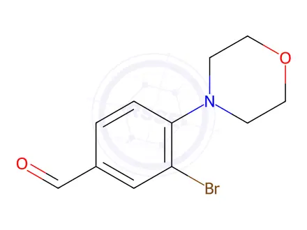 Chemical structure of 3-Bromo-4-(N-morpholino)benzaldehyde