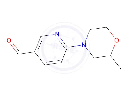 Chemical structure of 6-(2-Methylmorpholin-4-yl)pyridine-3-carbaldehyde
