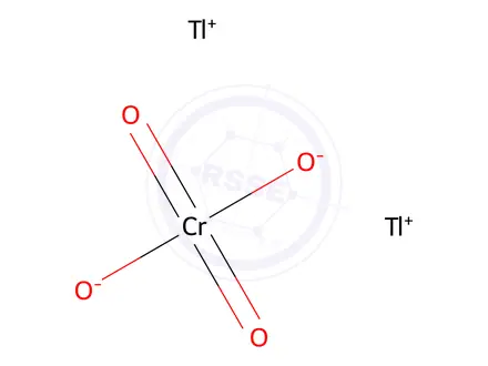 Chemical structure of dithallium chromate