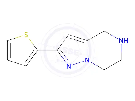 Chemical structure of 2-(Thiophen-2-yl)-4,5,6,7-tetrahydropyrazolo[1,5-a]pyrazine
