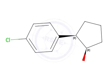 Chemical structure of (1R,2R)-2-(4-chlorophenyl)cyclopentan-1-ol