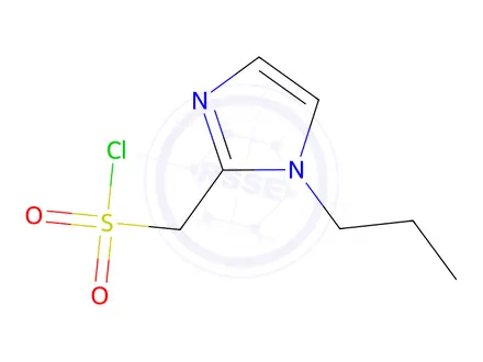 Chemical structure of (1-Propyl-1h-imidazol-2-yl)methanesulfonyl chloride