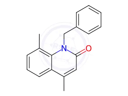 Chemical structure of 1-BENZYL-4,8-DIMETHYL-1H-QUINOLIN-2-ONE