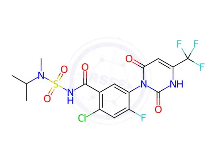 Chemical structure of Saflufenacil-N-desmethyl