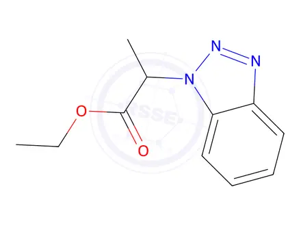 Chemical structure of Ethyl 2-(1H-benzo[d][1,2,3]triazol-1-yl)propanoate