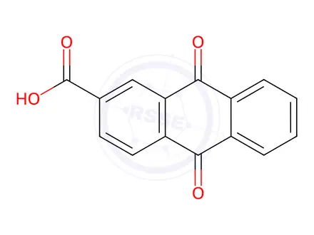 Chemical structure of 9,10-Dioxo-9,10-dihydroanthracene-2-carboxylic Acid