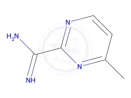 Chemical structure of 4-Methylpyrimidine-2-carboxamidine hydrochloride