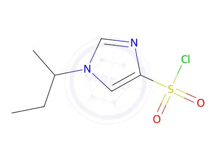 Chemical structure of 1-(butan-2-yl)-1H-imidazole-4-sulfonyl chloride