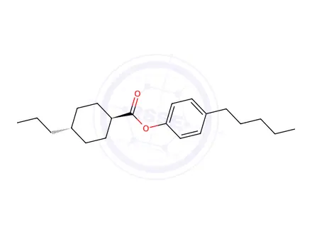 Chemical structure of Trans-4-pentylphenyl 4-propylcyclohexanecarboxylate