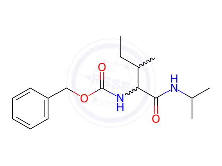 Chemical structure of Benzyl (1-(isopropylamino)-3-methyl-1-oxopentan-2-yl)carbamate