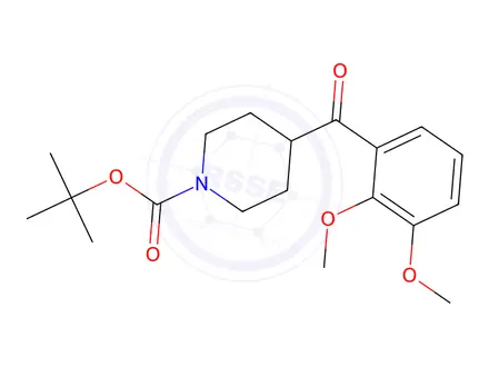 Chemical structure of N-Boc-(2,3-dimethoxyphenyl)-4-piperidinylmethanone