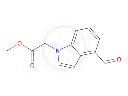 Chemical structure of Methyl 2-(4-formyl-1H-indol-1-yl)acetate