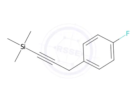 Chemical structure of [3-(4-fluorophenyl)prop-1-yn-1-yl]trimethylsilane