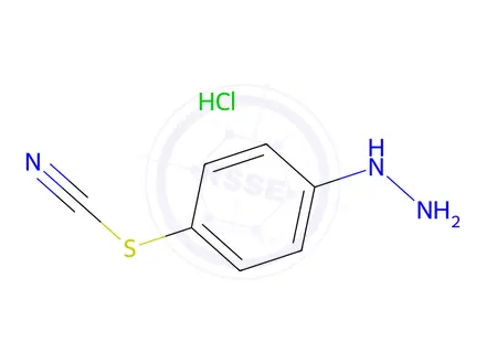 Chemical structure of 4-Thiocyanatophenylhydrazine Hydrochloride