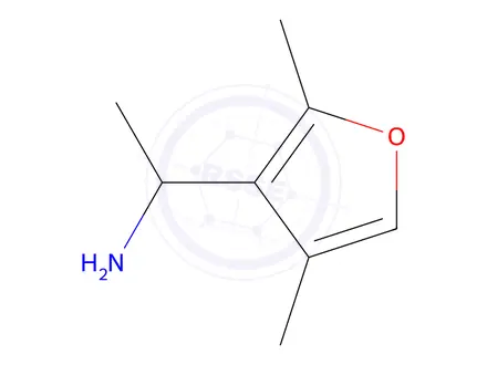 Chemical structure of 1-(2,4-Dimethylfuran-3-yl)ethanamine