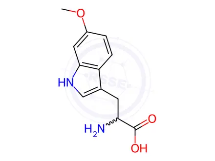 Chemical structure of 6-methoxytryptophan