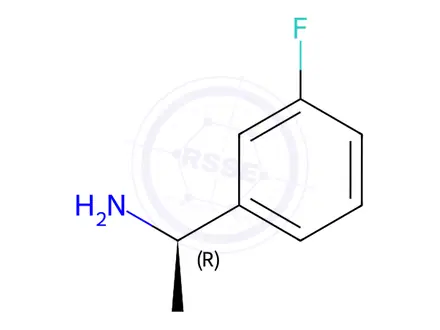 Chemical structure of (R)-1-(3-Fluorophenyl)ethanamine