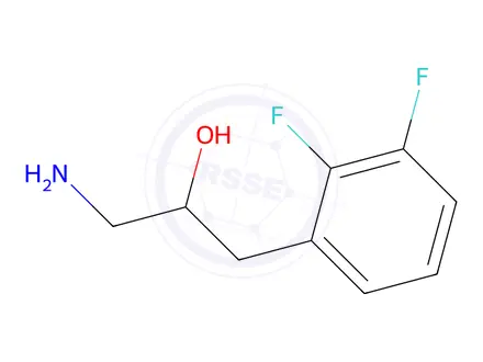 Chemical structure of 1-Amino-3-(2,3-difluorophenyl)propan-2-ol