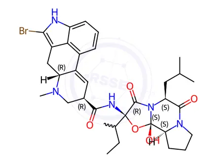 Chemical structure of Bromocriptine Mesilate Impurity 12