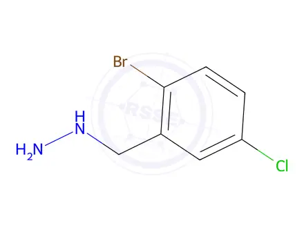Chemical structure of (2-Bromo-5-chlorobenzyl)hydrazine