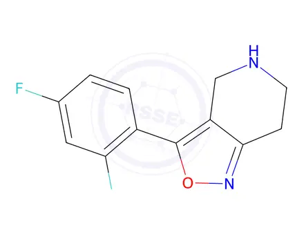 Chemical structure of 3-(2,4-Difluorophenyl)-4,5,6,7-tetrahydroisoxazolo[4,3-c]pyridine