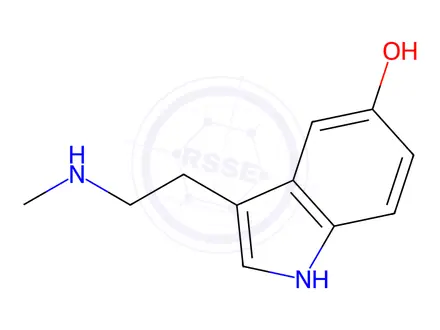 Chemical structure of N-Methylserotonin