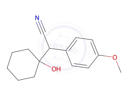 Chemical structure of (Venlafaxine Hydroxy Nitrile Impurity)