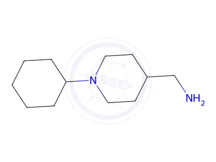 Chemical structure of (1-cyclohexylpiperidin-4-yl)methylamine