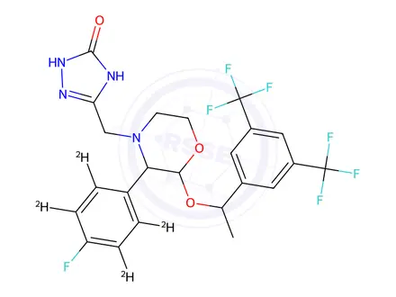 Chemical structure of rac-Aprepitant-D4