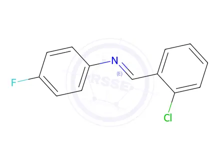 Chemical structure of N-(2-Chlorobenzylidene)-4-fluoroaniline