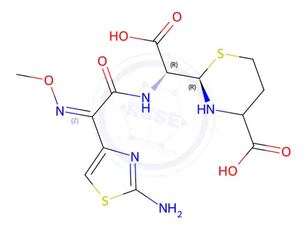 Chemical structure of Ceftizoxime impurity 95