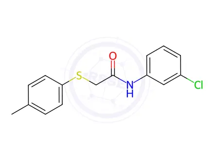 Chemical structure of n-(3-Chlorophenyl)-2-(p-tolylthio)acetamide