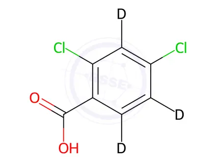 Chemical structure of 2,4-Dichlorobenzoic-d3 Acid