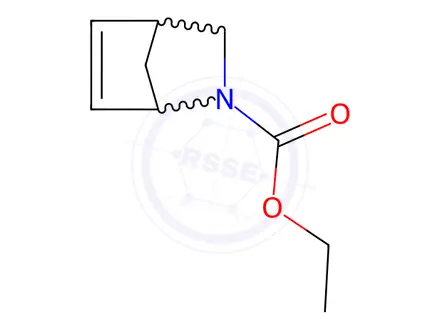 Chemical structure of ethyl 2-azabicyclo[2.2.1]hept-5-ene-2-carboxylate