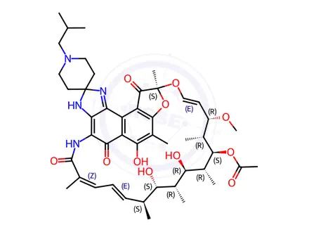 Chemical structure of Rifabutin