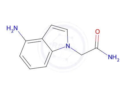 Chemical structure of 2-(4-Amino-1h-indol-1-yl)acetamide