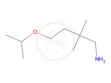 Chemical structure of 4-Isopropoxy-2,2-dimethylbutan-1-amine