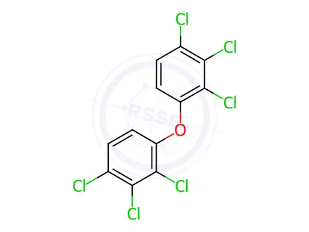 Chemical structure of 2,2',3,3',4,4'-Hexachlorodiphenyl Ether