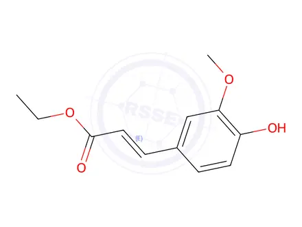 Chemical structure of Ethyl 4'-hydroxy-3'-methoxycinnamate