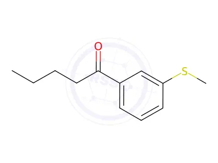 Chemical structure of 1-(3-(Methylthio)phenyl)pentan-1-one