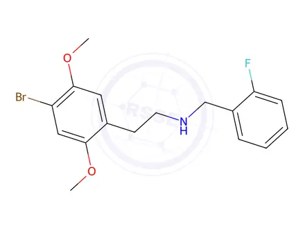 Chemical structure of 25B-NBF (hydrochloride)