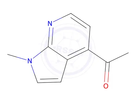 Chemical structure of 1-(1-Methyl-1H-pyrrolo[2,3-b]pyridin-4-yl)ethan-1-one