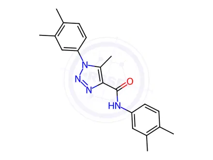Chemical structure of N,1-Bis(3,4-dimethylphenyl)-5-methyl-1H-1,2,3-triazole-4-carboxamide
