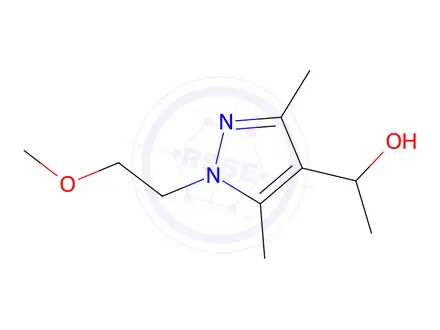 Chemical structure of 1-[1-(2-methoxyethyl)-3,5-dimethyl-1h-pyrazol-4-yl]ethan-1-ol