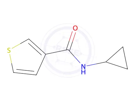Chemical structure of N-cyclopropylthiophene-3-carboxamide