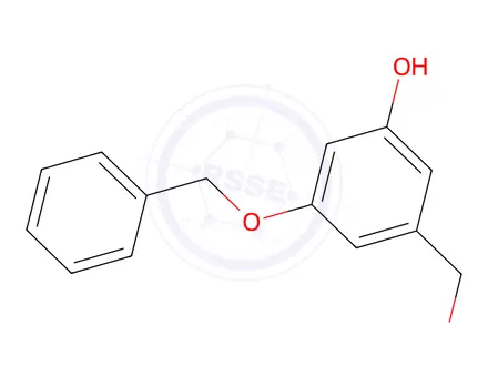 Chemical structure of 3-(Benzyloxy)-5-hydroxybenzyl Alcohol