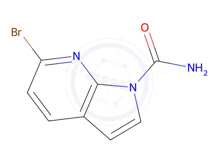 Chemical structure of 6-Bromo-1H-pyrrolo[2,3-b]pyridine-1-carboxamide
