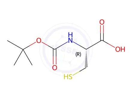 Chemical structure of Boc-L-cysteine