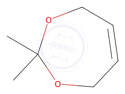 Chemical structure of 4,7-Dihydro-2,2-dimethyl-1,3-dioxepin